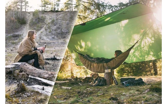 Amazonas 2in1 Hängematte Underquilt-Poncho Braun 1 Amazonas 2in1 Hängematte Underquilt-Poncho Braun