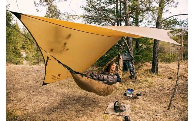 Amazonas 2in1 Hängematte Underquilt-Poncho Braun 5 Amazonas 2in1 Hängematte Underquilt-Poncho Braun – Bild 5