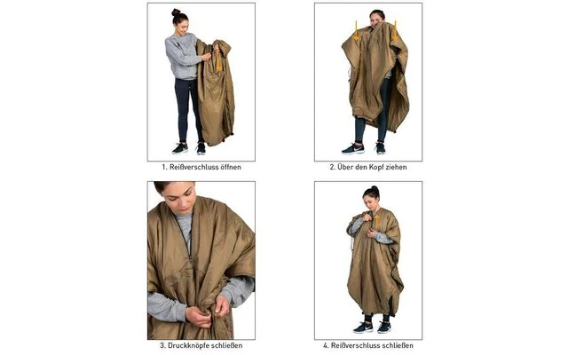 Amazonas 2in1 Hängematte Underquilt-Poncho Braun 7 Amazonas 2in1 Hängematte Underquilt-Poncho Braun – Bild 7