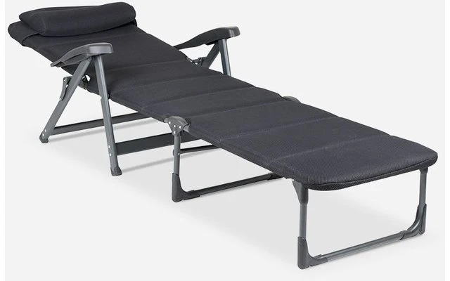 Crespo Lounger Air Deluxe Sonnenliege Schwarz 1 Crespo Lounger Air Deluxe Sonnenliege Schwarz