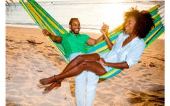 Amazonas Hängematte Barbados 230 X 150 Cm Cappuccino -Campingmöbel Geschäft 623371 4358019 5