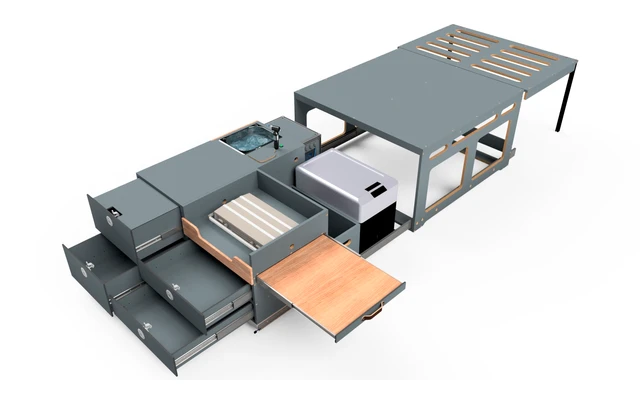 Ello Campingbox Für VW T6 (Modulsystem) 1 Ello Campingbox Für VW T6 (Modulsystem)